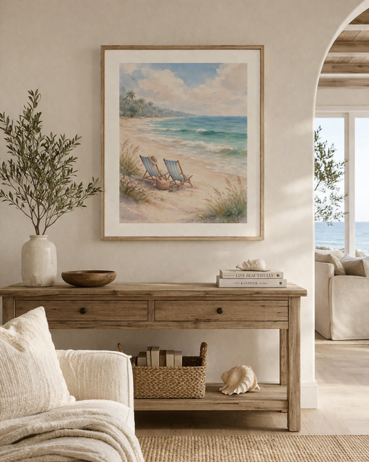 Seaside Serenity Chair Print